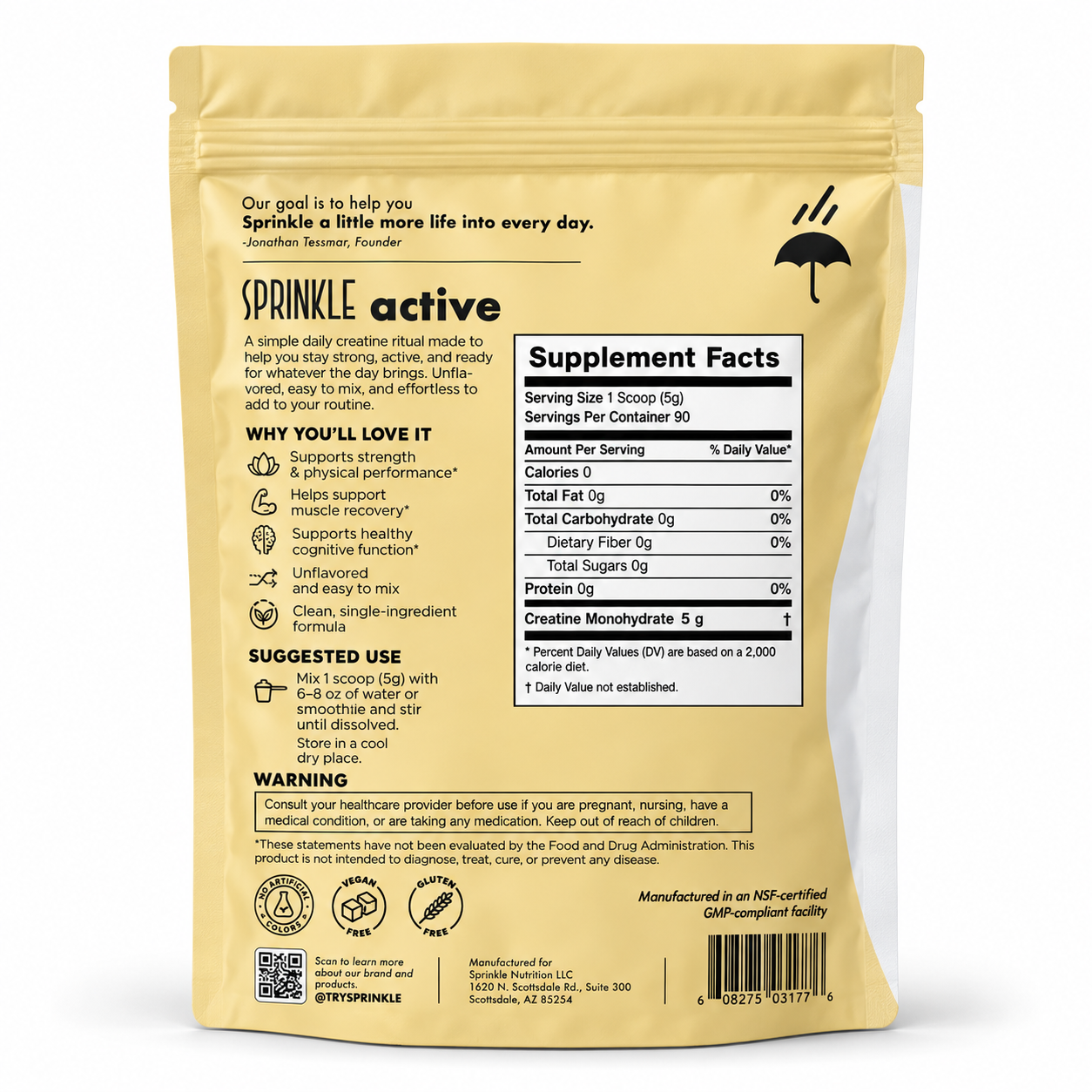 Active - Single Ingredient Daily Creatine